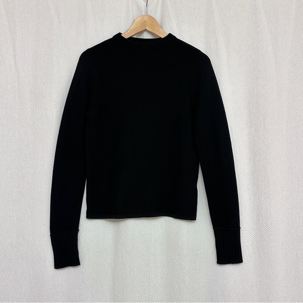 Club Monaco Wool Black Knit Top